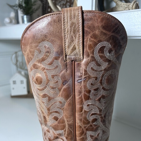 Shyanne Women’s Western Boots Size 8B Brown Leather Embroidered Cowboy Boots - Picture 8 of 8